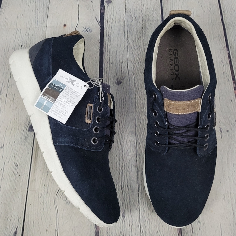 GEOX | Respira suede lace-up sneakers